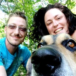 Meaghan smiling with Duke